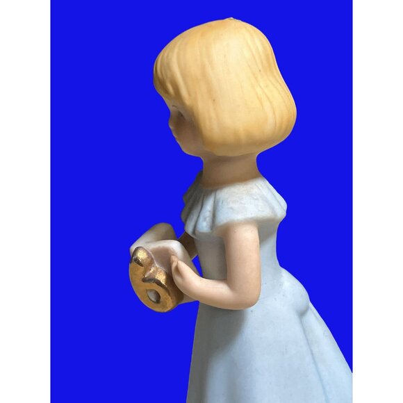 Growing Up Birthday Girls Figurine Age 6 By Enesco 1991 - Picture 7 of 10